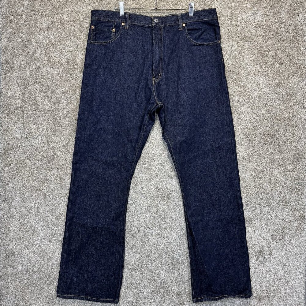 Levis Jeans Men 40x32 Blue 517 Bootcut Slim Fit Dark Wash 100% Cotton Denim